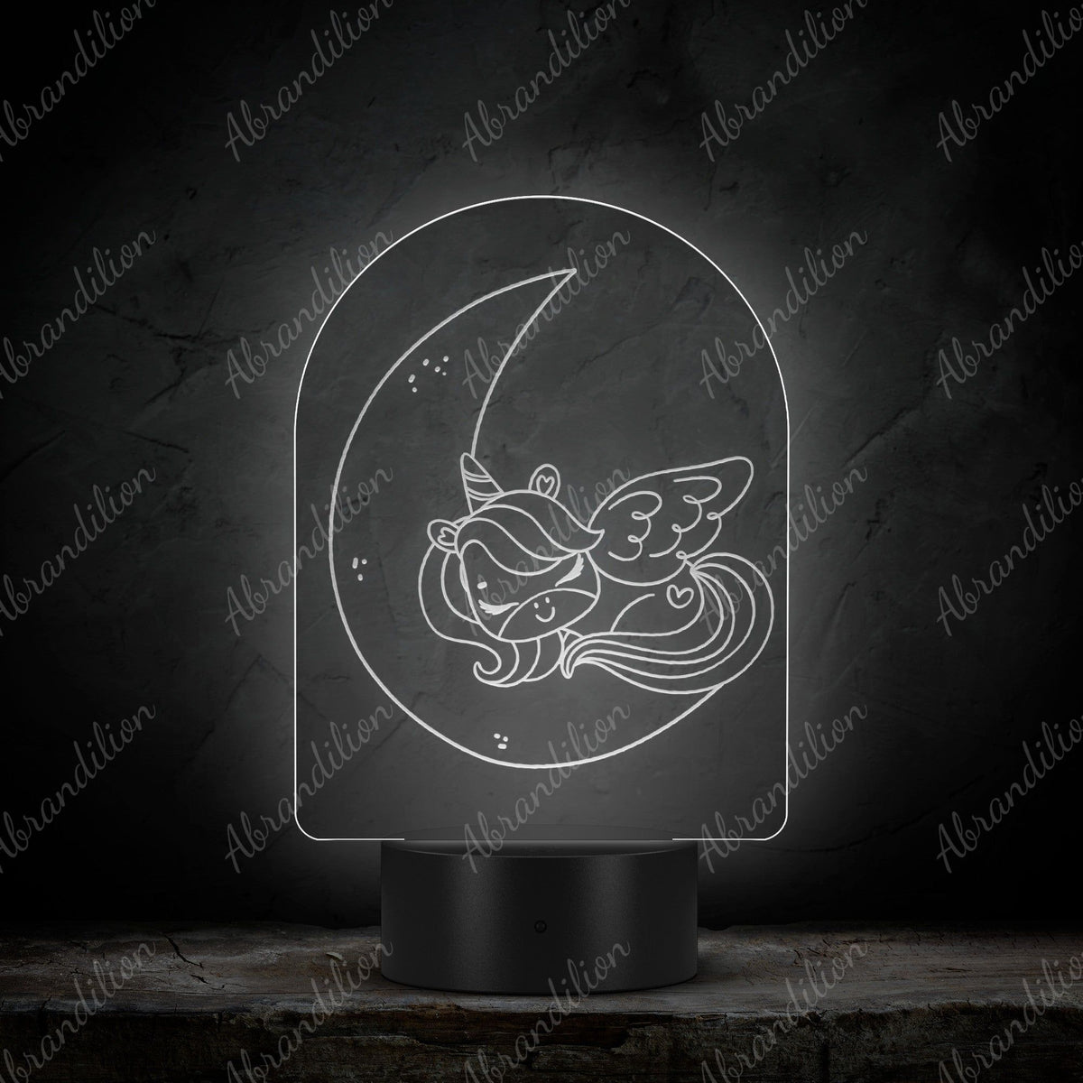 Sleepy Pegacorn | LED Light | Nightlight - abrandilion