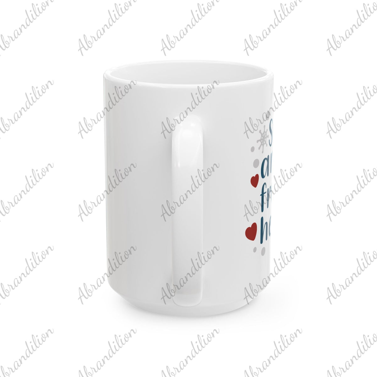 Snowflakes Are Kisses From Heaven, Coffee Cup - Winter Gift, Christmas Present, Hot Cocoa Mug, Holiday Drinkware, Festive Mug, Ceramic Mug - abrandilion