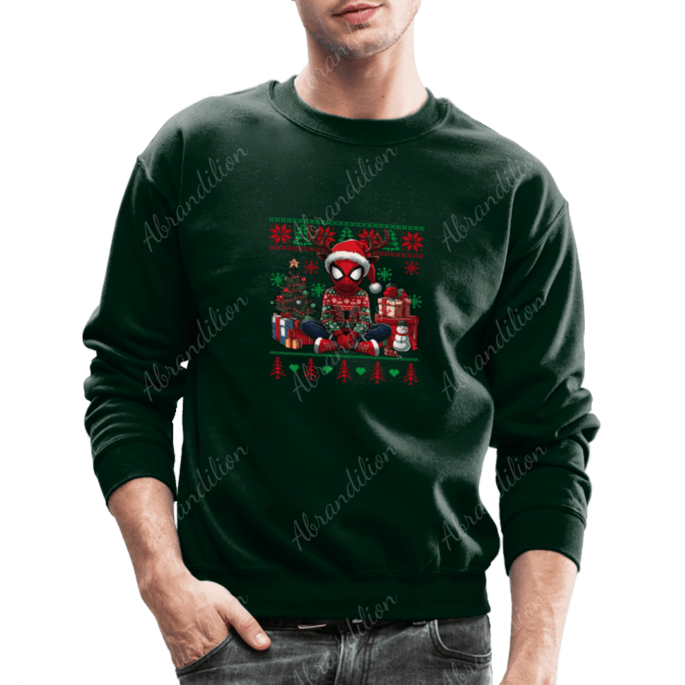 Spider Christmas Crewneck Sweatshirt - abrandilion