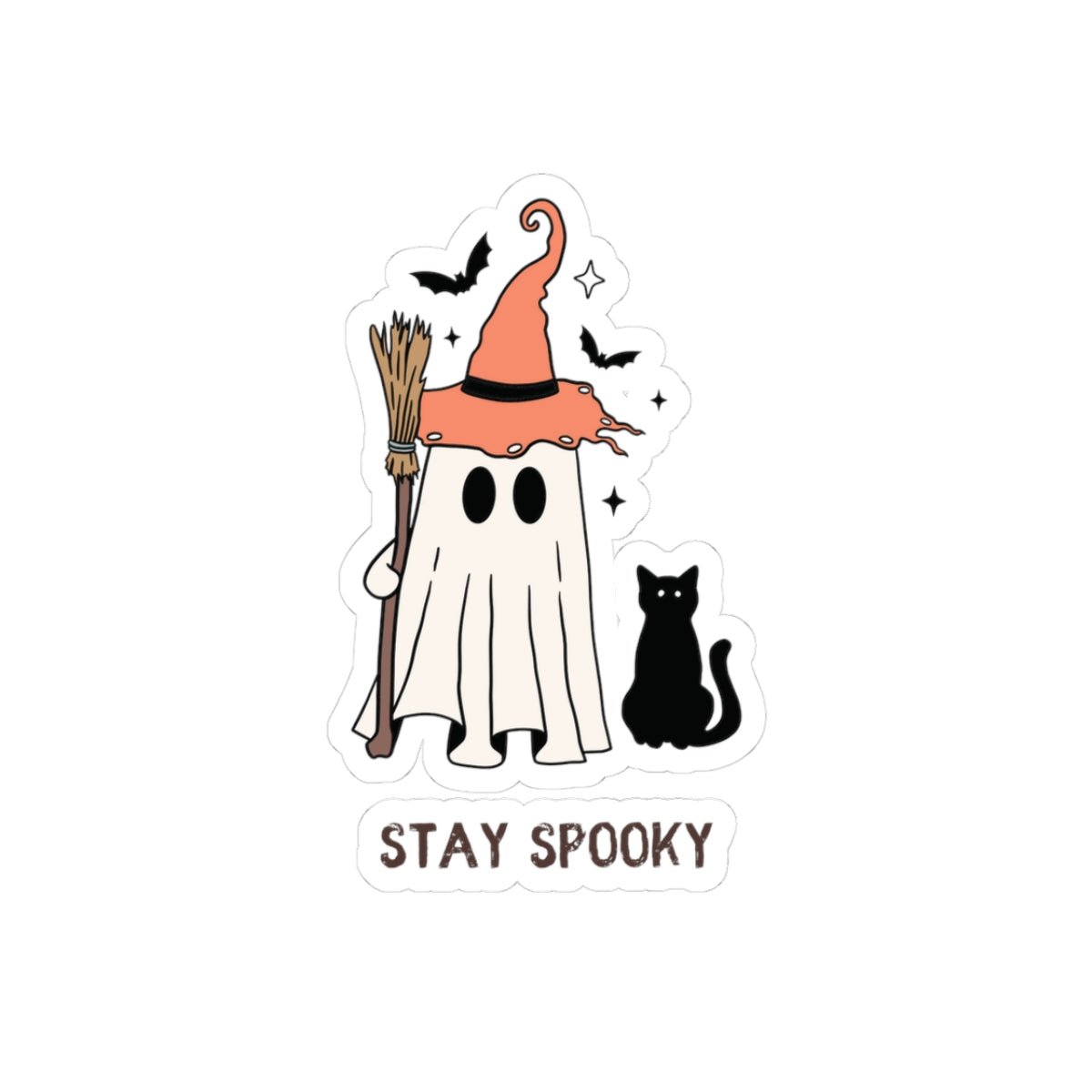 Stay Spooky Kiss - Cut Stickers | Halloween Decor, Cute Stickers, Witchy Gifts, Spooky Decorations, Planner Accessories - abrandilion