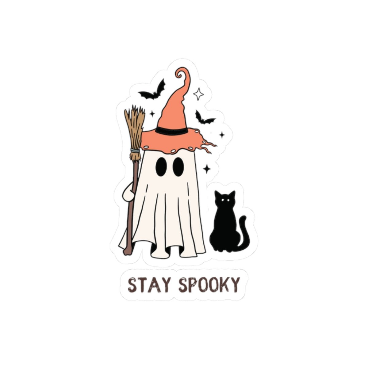 Stay Spooky Kiss - Cut Stickers | Halloween Decor, Cute Stickers, Witchy Gifts, Spooky Decorations, Planner Accessories - abrandilion
