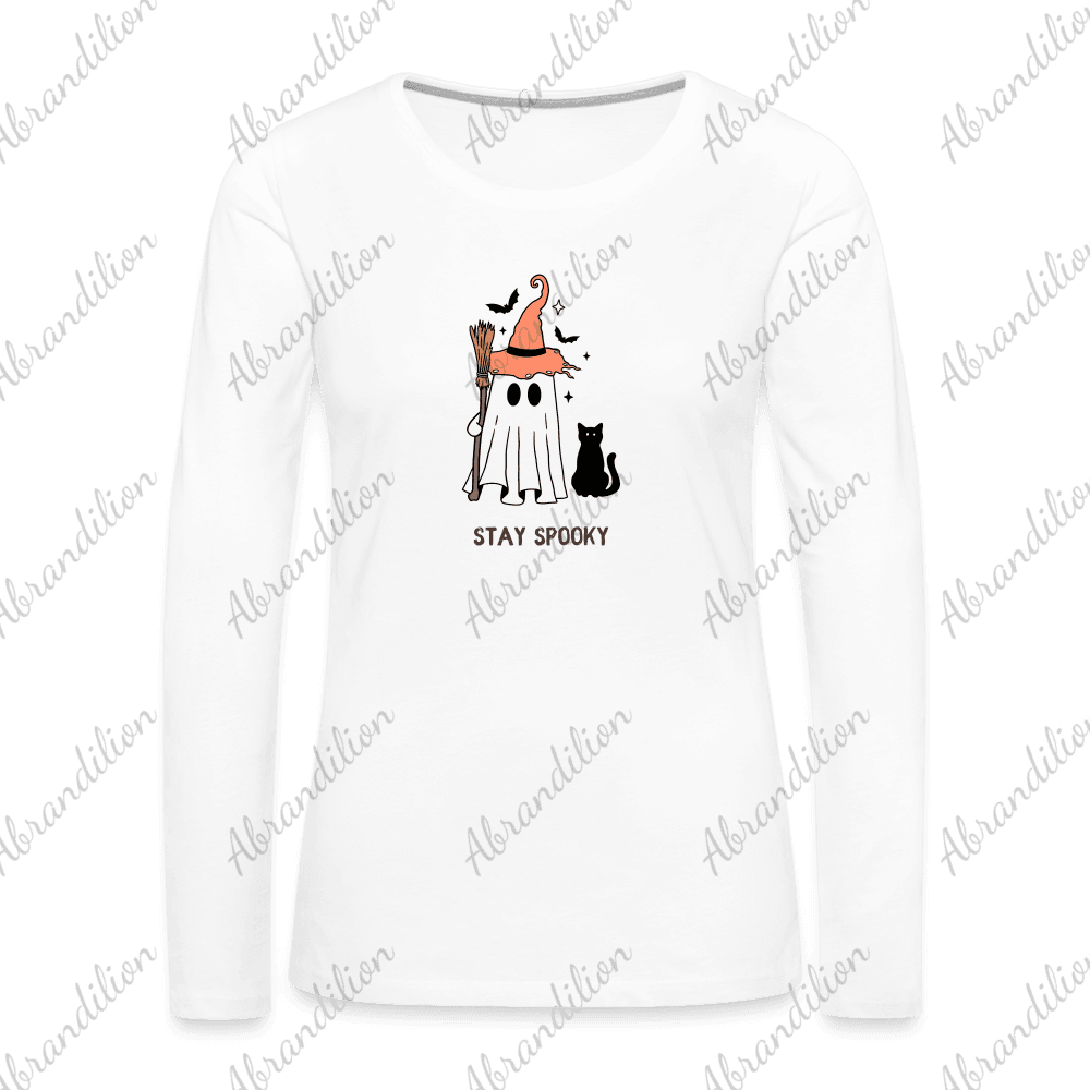 Stay Spooky Women's Premium Long Sleeve T-Shirt - abrandilion