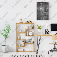 Sun Shining Through Trees - Black and White - Wall Art - abrandilion