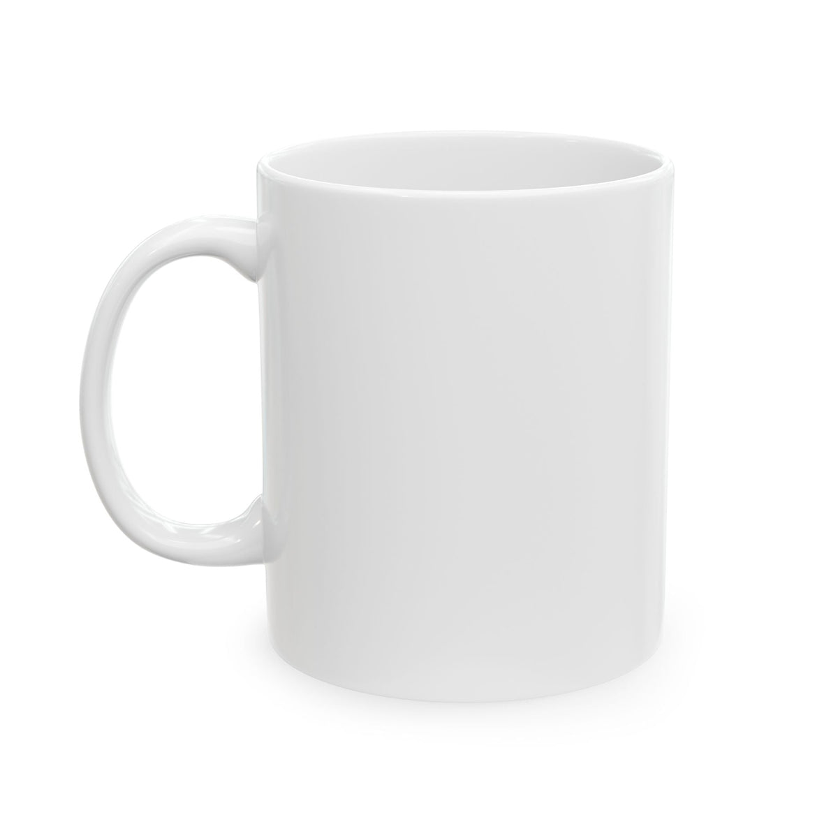 To Make Me Happy; White Coffee Mug, 11oz, C handle, glossy white ceramic - abrandilion