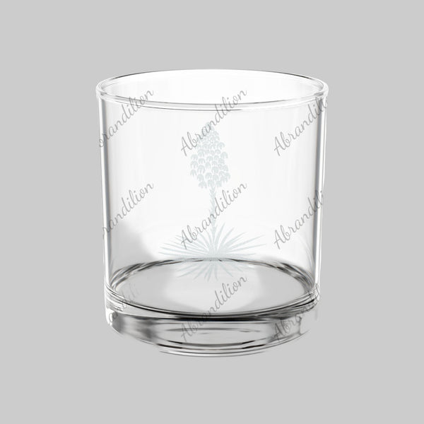 Yucca Plant Engraved Whiskey Glass | 10.5oz Rocks Glass - abrandilion