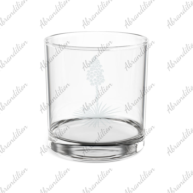 Yucca Plant Engraved Whiskey Glass | 10.5oz Rocks Glass - abrandilion