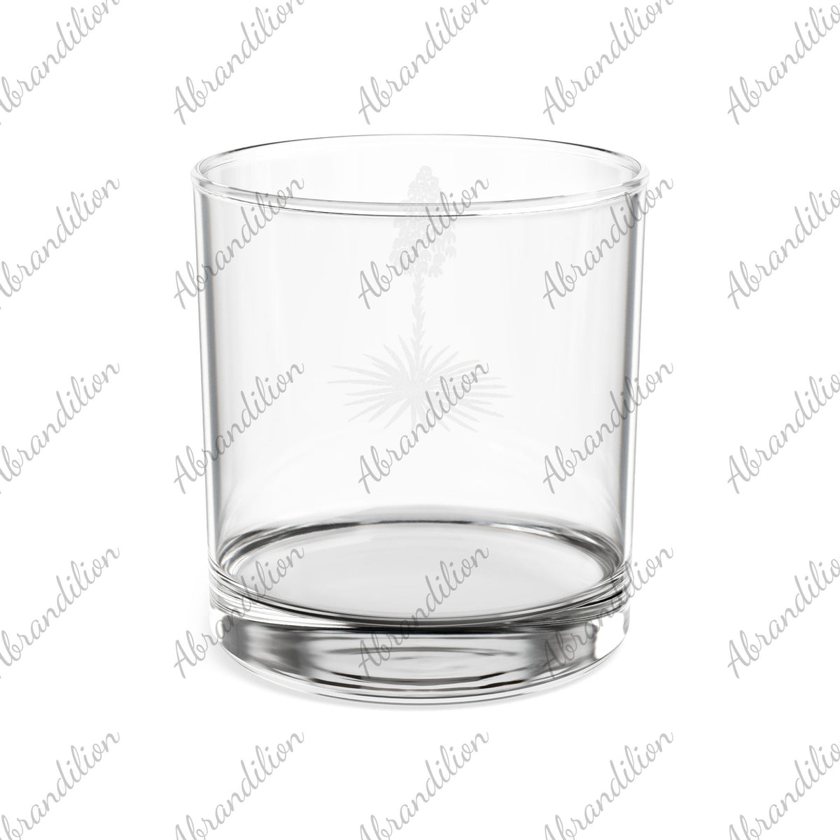 Yucca Plant Engraved Whiskey Glass | 10.5oz Rocks Glass - abrandilion