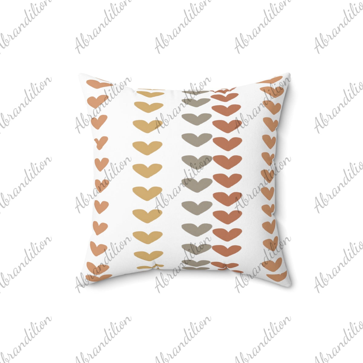 Boho Hearts | Spun Polyester Square Pillow - abrandilion