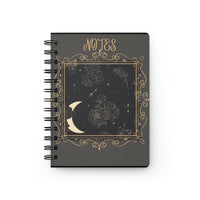Celestial Spiral Notebook | Ruled Line | Durable Cover | Custom Design - abrandilion