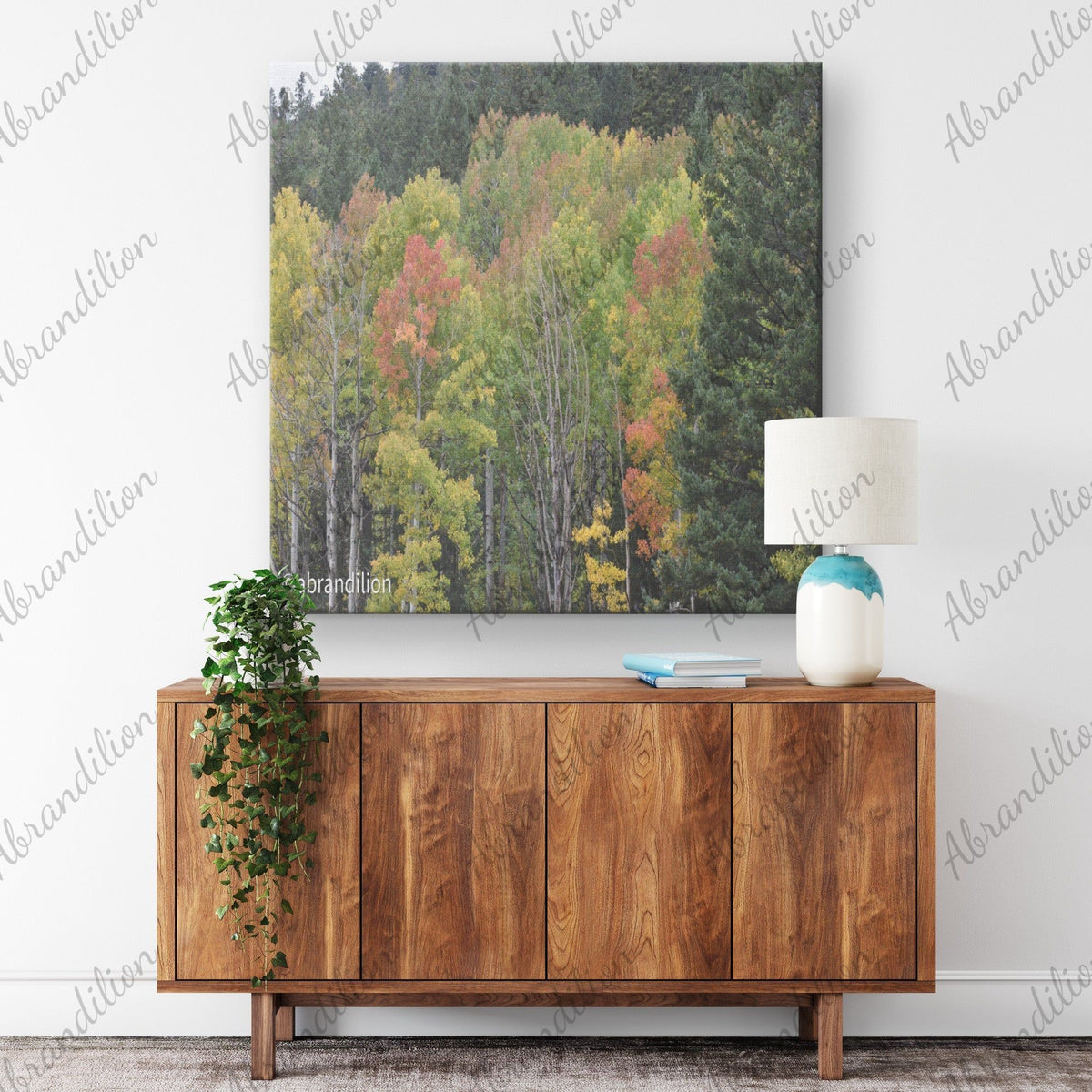 Colorado Fall Square Canvas Wrap - abrandilion