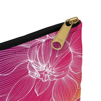 Colorful Dahlia Accessory Pouch | Polyester - abrandilion