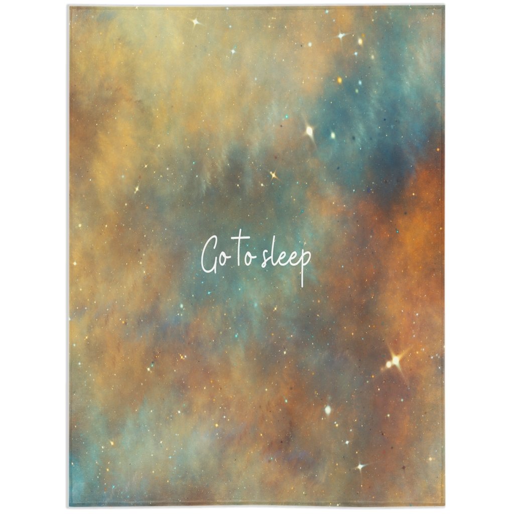 Go to Sleep Minky Blanket | Galaxy Design - abrandilion