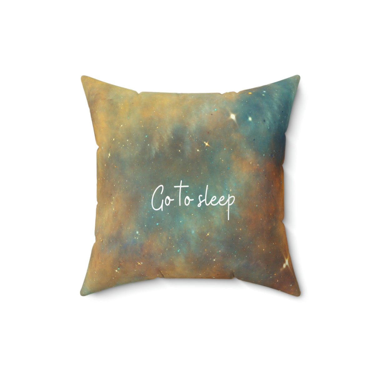 Go to Sleep Square Pillow | Spun Polyester - abrandilion