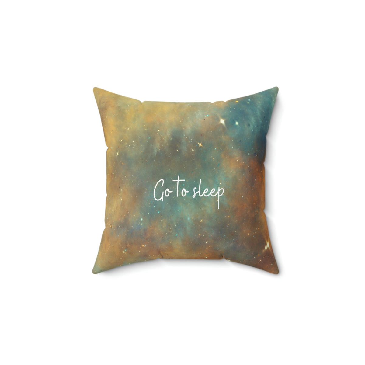 Go to Sleep Square Pillow | Spun Polyester - abrandilion