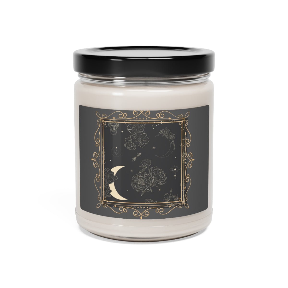 Gold and Black Scented Candle | 9oz | Soy Candle - abrandilion