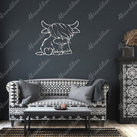 Highland Cow | Metal Wall Art - abrandilion