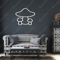 Mushroom Trio Wall Art - abrandilion