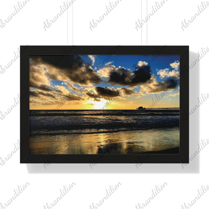 Ocean Pier | Framed | Horizontal Poster | Premium Paper - abrandilion