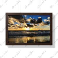 Ocean Pier | Framed | Horizontal Poster | Premium Paper - abrandilion