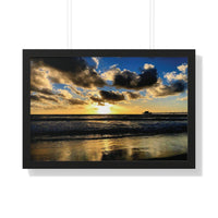 Ocean Pier | Framed | Horizontal Poster | Premium Paper - abrandilion