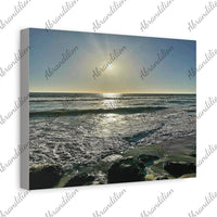 Ocean View Stretched Canvas | Wall Art | 12"x9" | Ethically Sourced - abrandilion