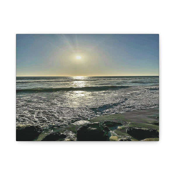 Ocean View Stretched Canvas | Wall Art | 12"x9" | Ethically Sourced - abrandilion