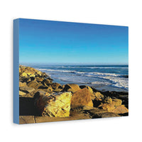 Ocean Waves Stretched Canvas | Canvas Art | 12"x9" | Ethically Sourced - abrandilion