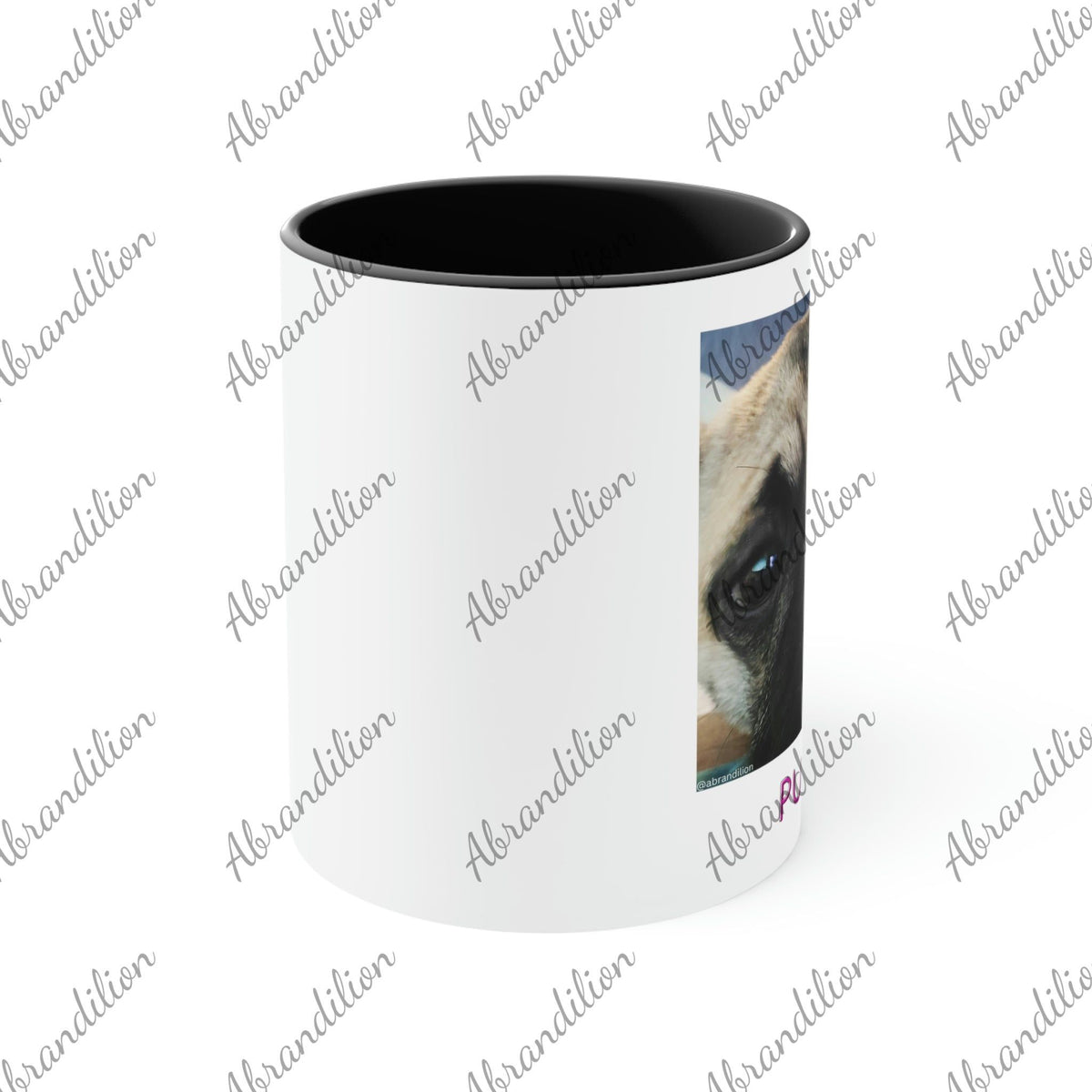 Pug It Accent Coffee Mug | Dual-color - abrandilion