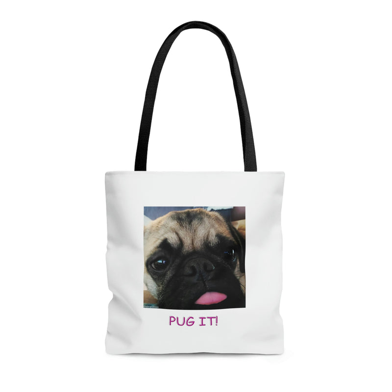 Pug It Tote Bag (AOP) | Boxed Corners - abrandilion