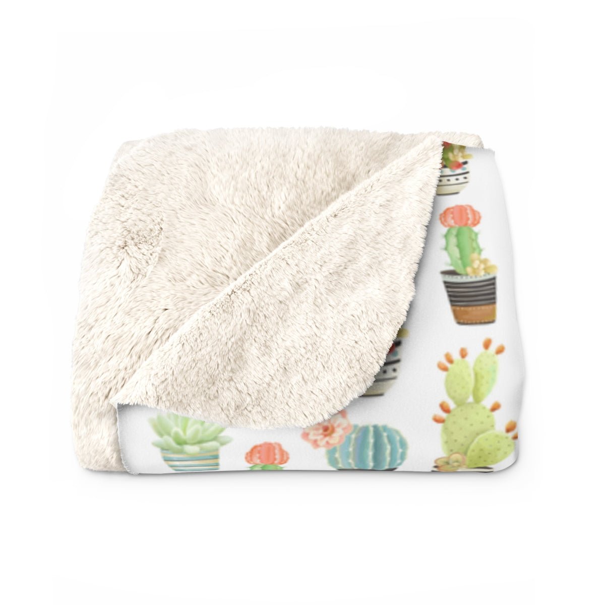 Succulent Fleece Blanket | Cozy | Fleece blanket | Plants - abrandilion