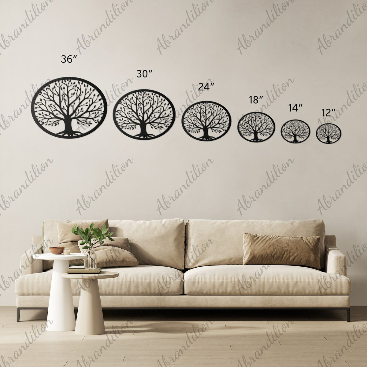 Tree of Life Die Cut Metal Sign - abrandilion