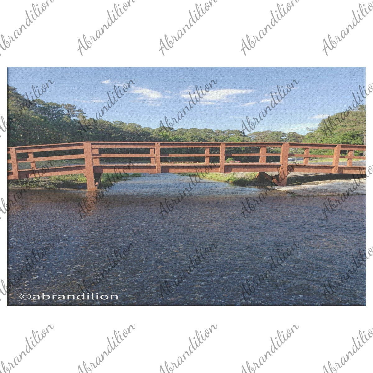 Wooden Bridge Canvas Wrap | Fade Resistant - abrandilion